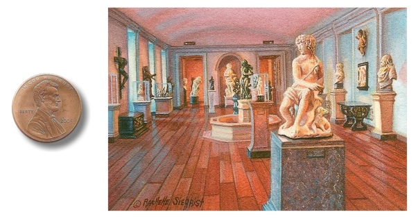 A sculpture room at the National Gallery of Art  by Rachelle Siegrist 