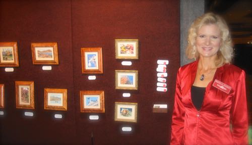 Rachelle at the 2014 NatureWorks Art Show and Sale