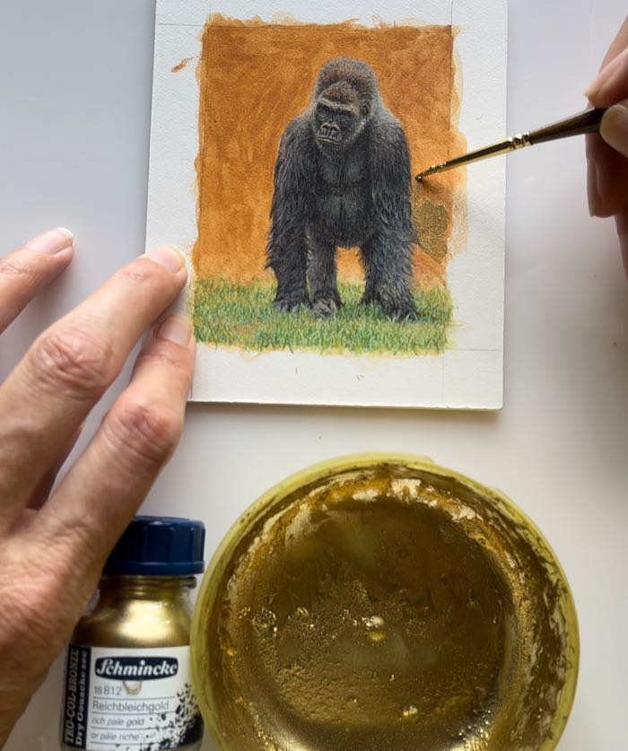 painting a gorilla in miniature5
